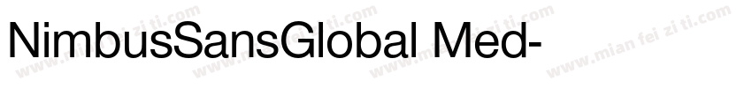 NimbusSansGlobal Med字体转换